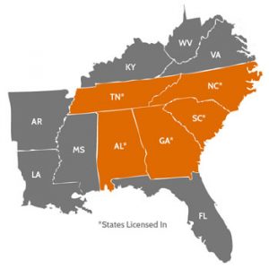 C4 Builder Regions - Southeast